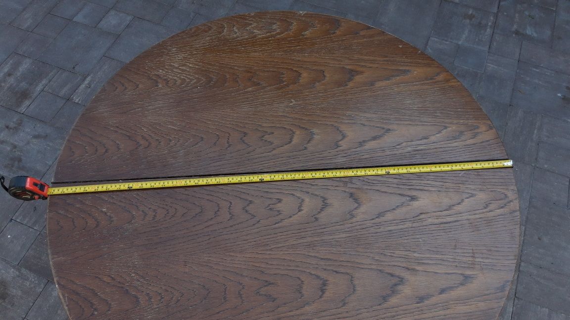 Stół okrągły 110 cm rozkładany 155 cm na jednej nodze