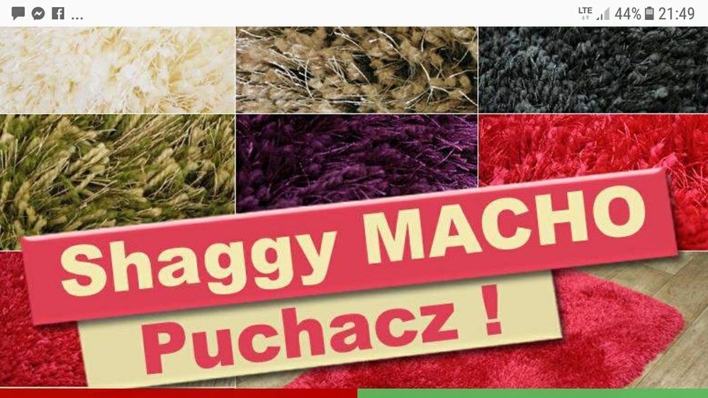 Dywan 160x220 shaggy macho zielony. Nowy 650zl. Stan bdb do odświeżeni