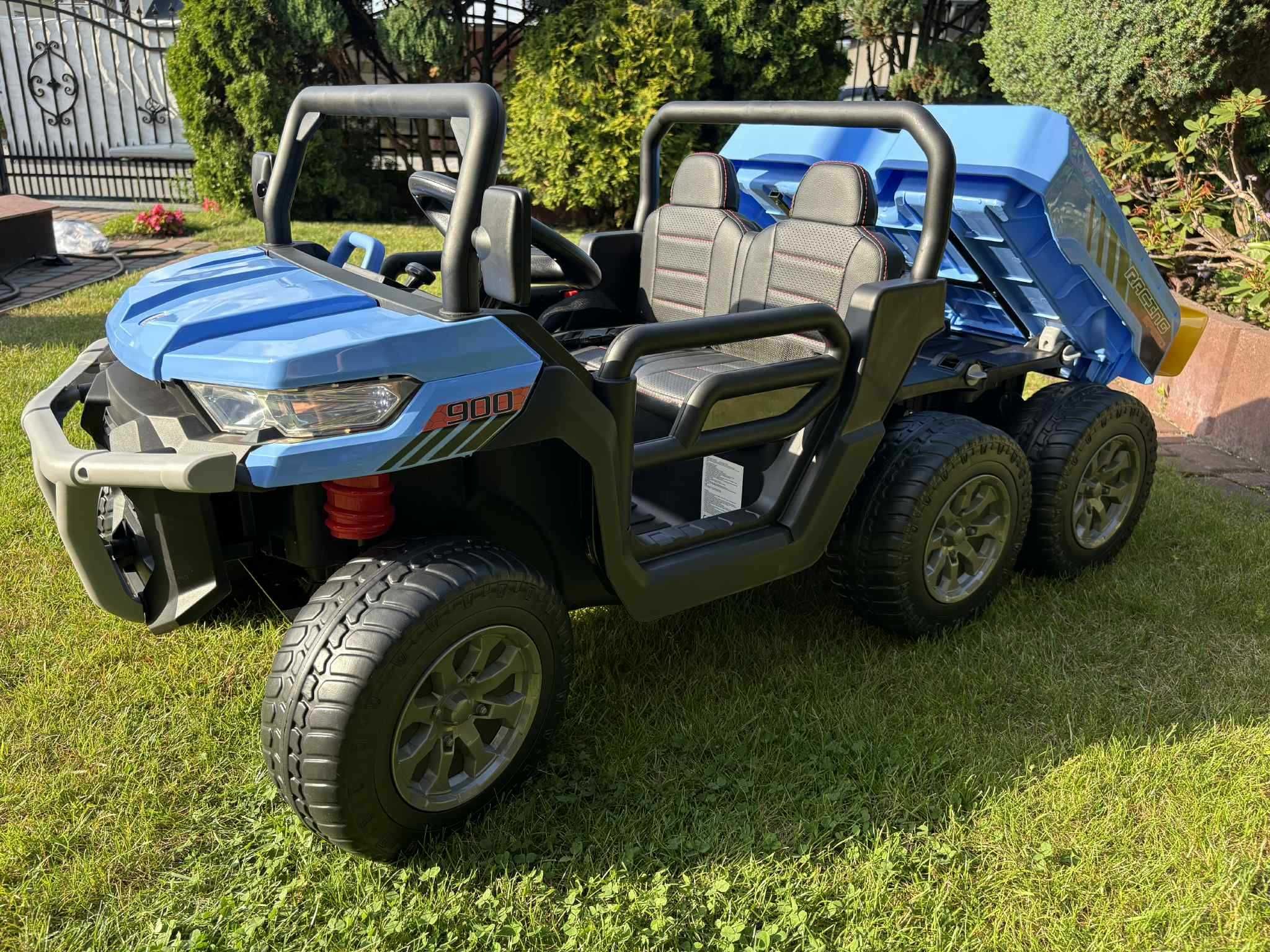 Dwuosobowe Auto na akumulator Wywrotka Pilot 4x4 Samochód dla 2 dzieci