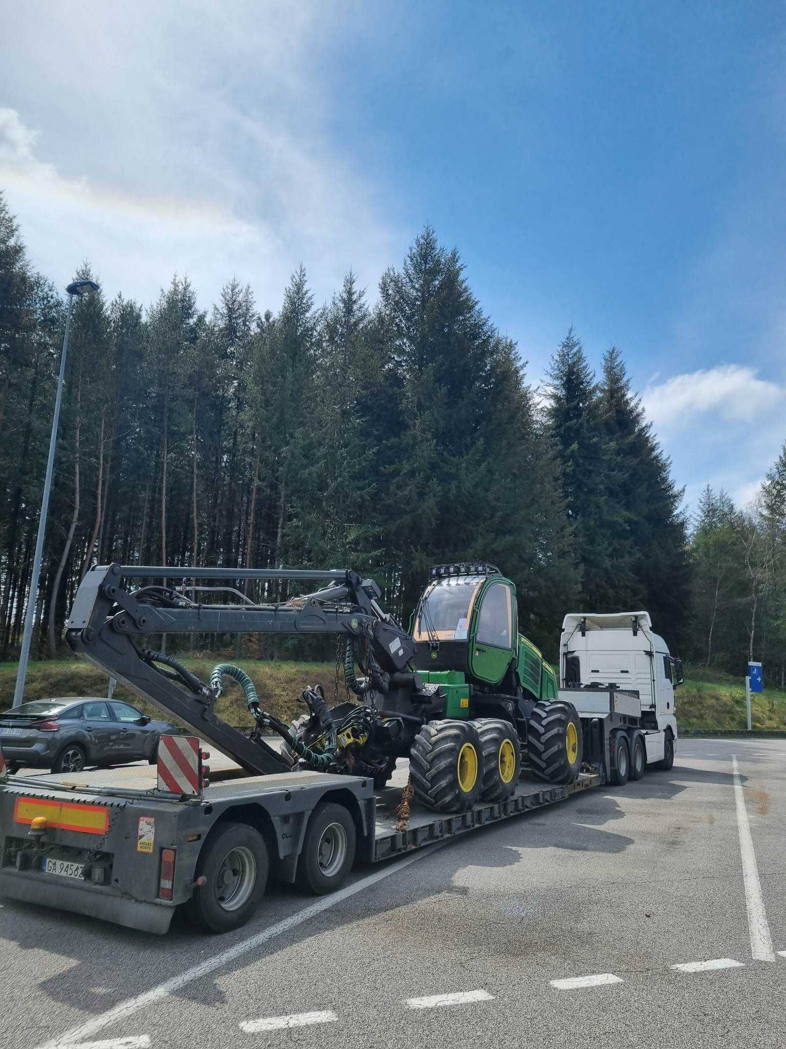 Transport maszyn budowlanych, leśnych, ponadgabarytowy, międzynarodowy