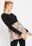 B.P.C sweter ciążowy i do karmienia z koszulową wstawką ^40/42
