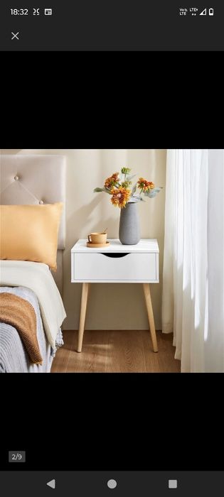 Zestaw 2 Stolików Nocnych  Komoda Nocna Stolik Nocny Stolik Boczny