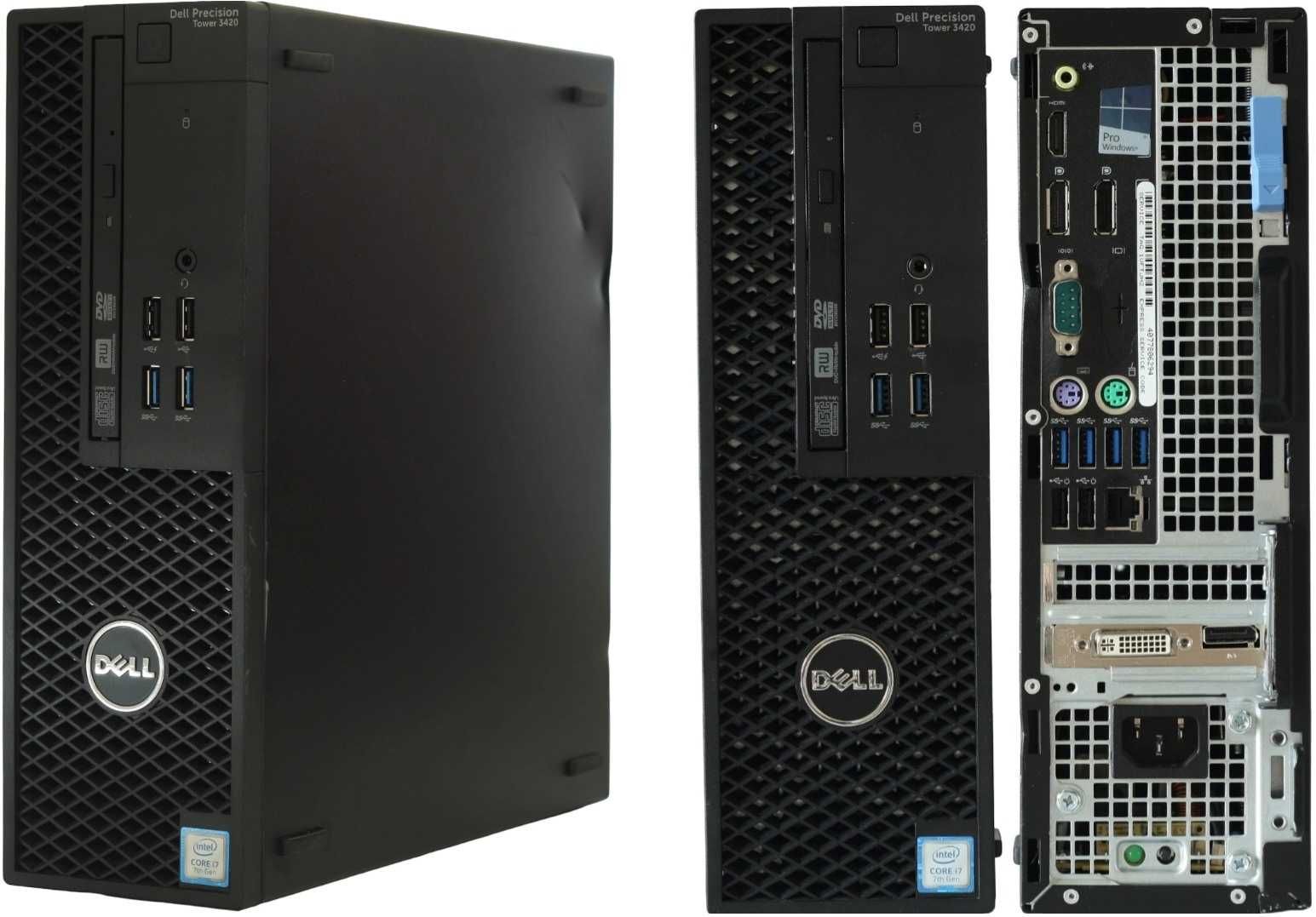 Мини Dell Precision 3420 SFF (i7-7700/8GB DDR4/Quadro K620/m.2/240Вт)