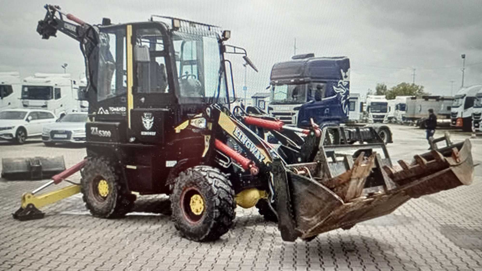 Koparko -ładowarka Kingway  o udźwigu 1600 kg