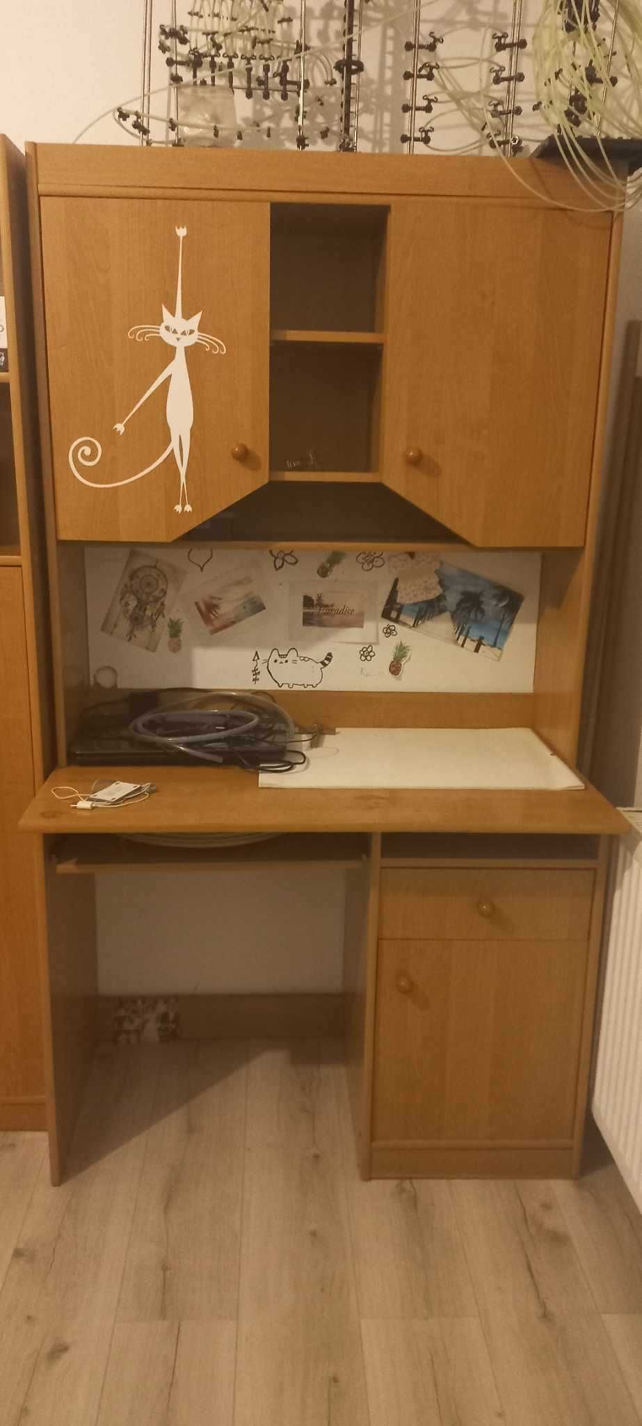 zestaw mebelków młodzieżowych  ,biurko/ szafa/szafka,solidne