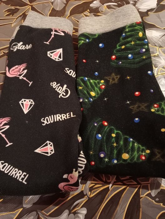 Legginsy- dziewcz. ociepl futerkiem 2 szt(1 świąteczne) 98-104 +gratis