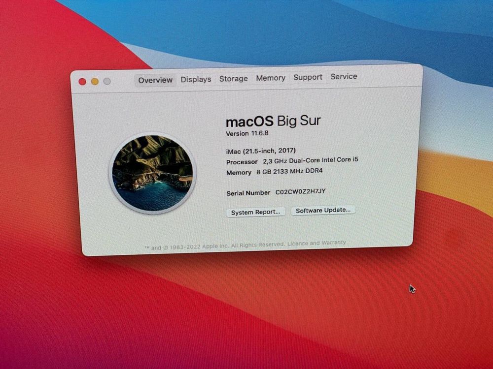 Imac 21.5 дюйм 2017