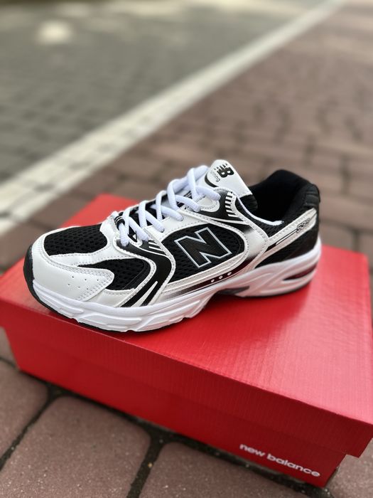 Кросівки New balance 530 black white чорні білі жіночі чоловічі