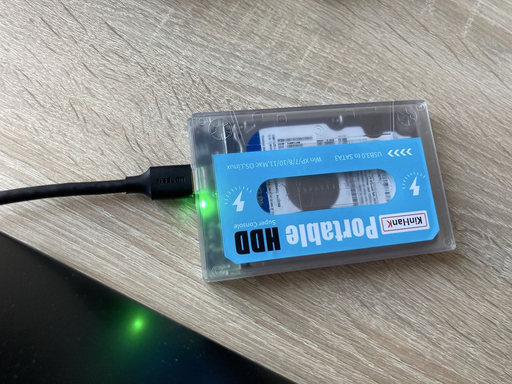 Dysk Retro grami Kinhank portable Hard 500gb + 2 pady