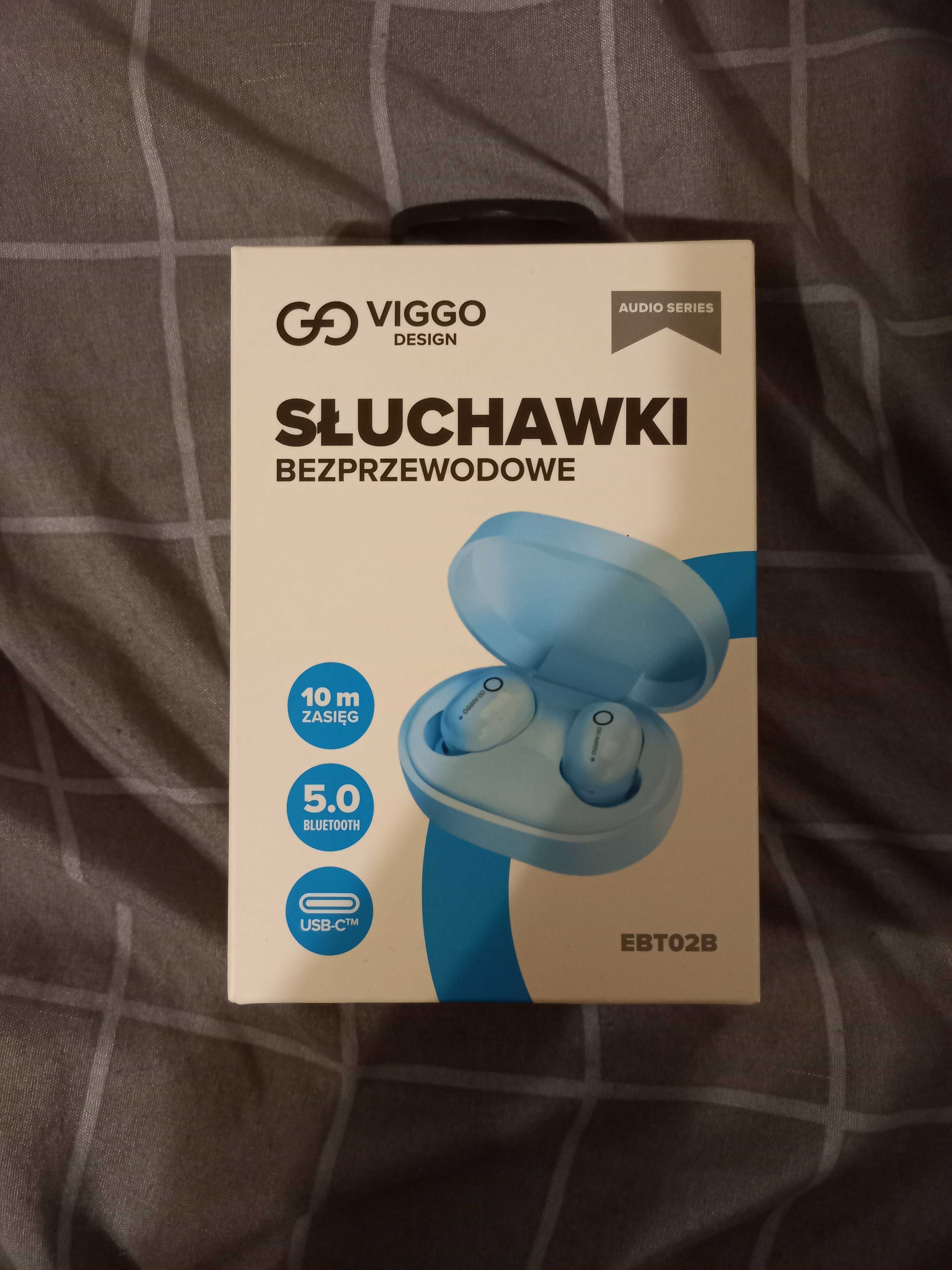 Słuchawki true wireless VIGGO DESIGN BT TWS EBT02B Niebieski