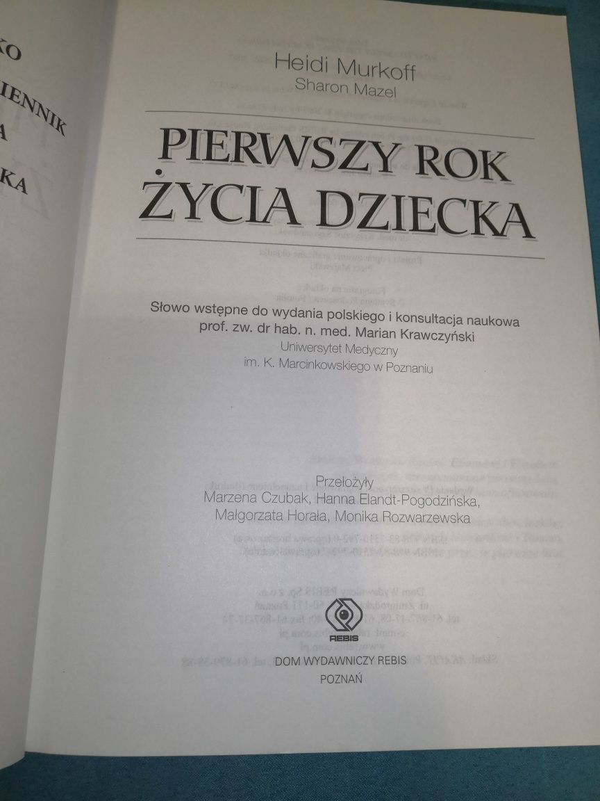 Książka Pierwszy Rok Życia Dziecka Heidi Murkoff jak nowa