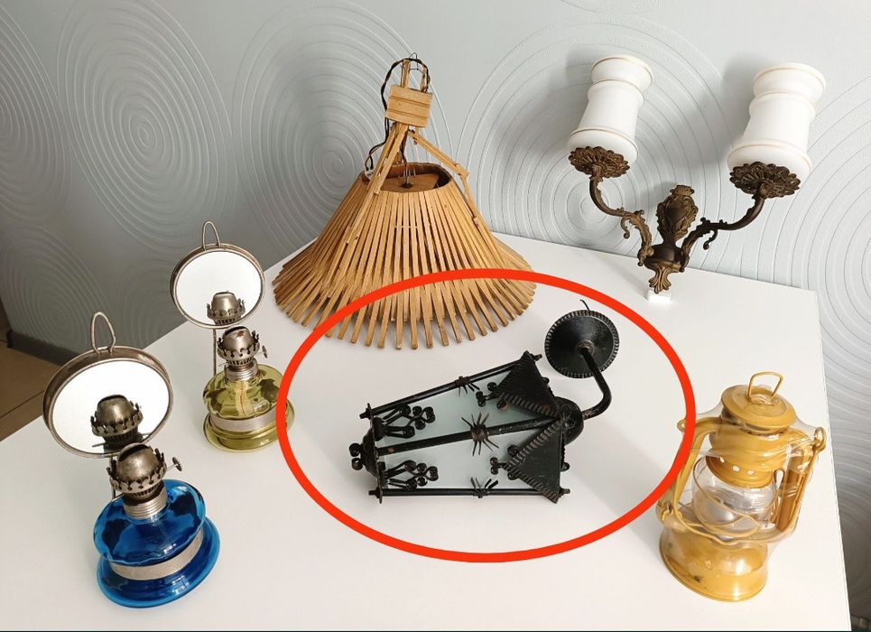 Kinkiet zewnętrzny rustykalny