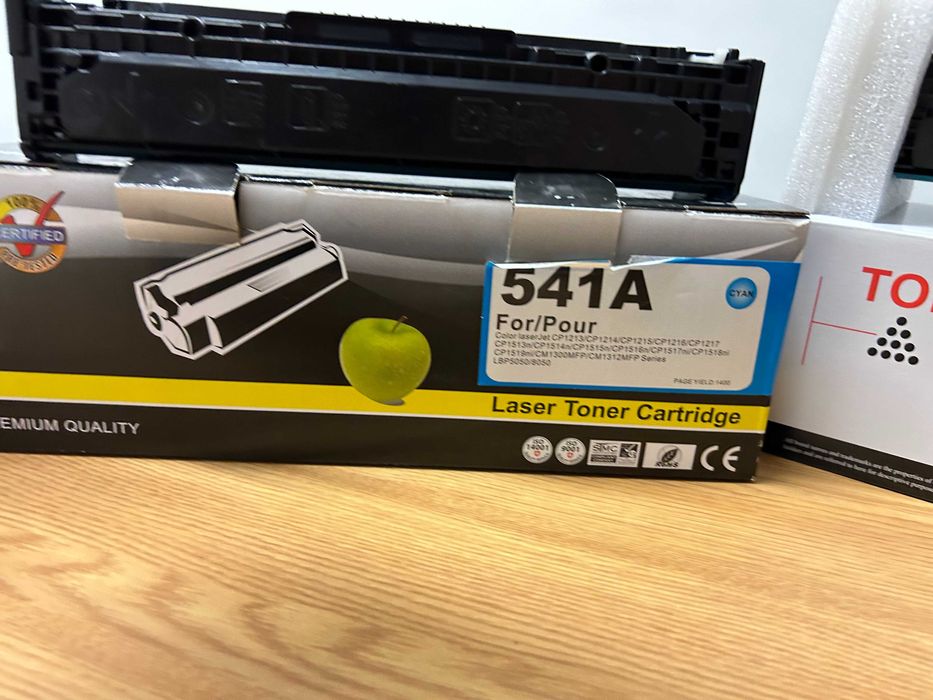 Tinteiros vazios HP15 e HP-CB540 a CB543