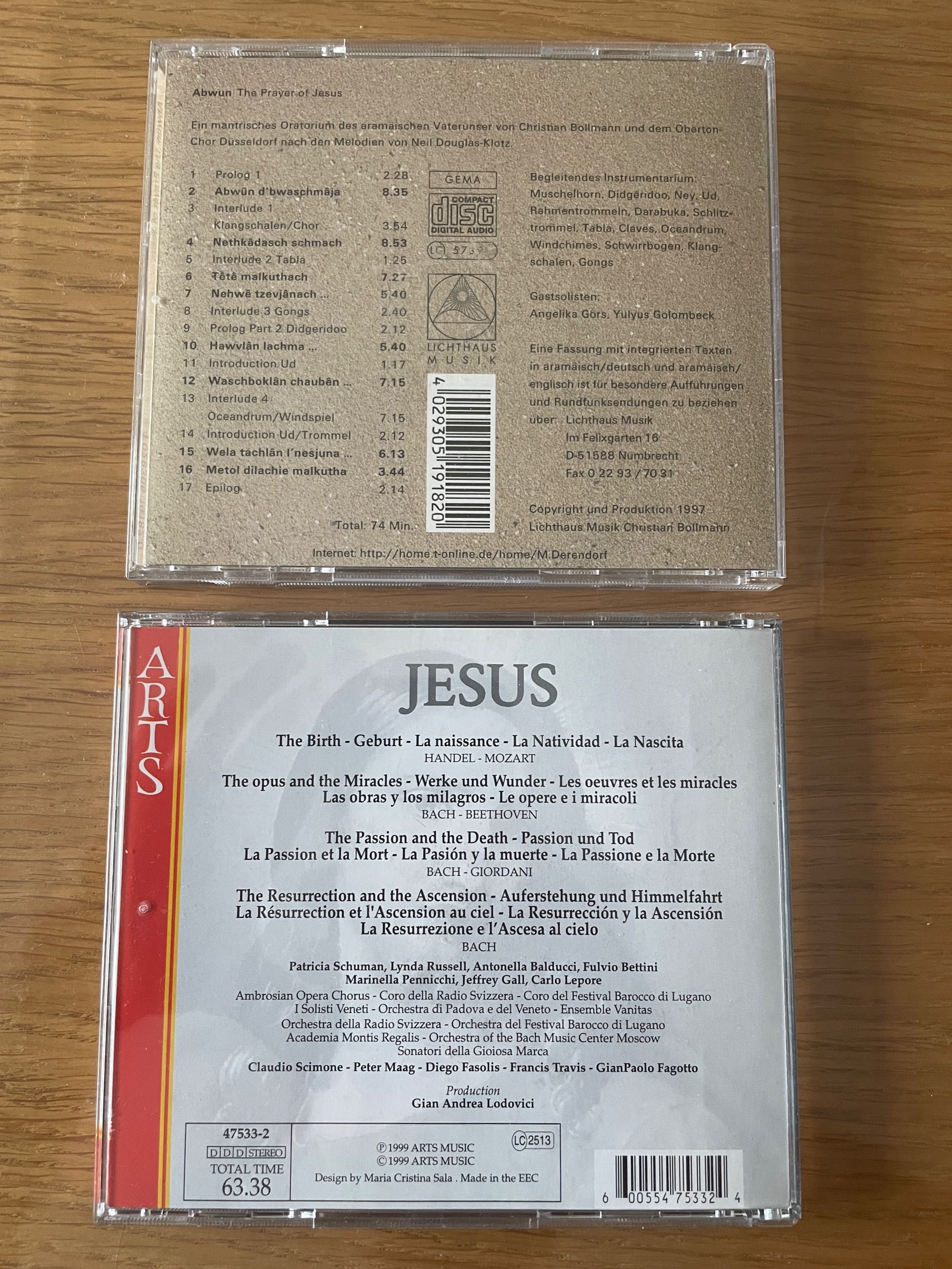 JESUS Bach Beethoven Handel Mozart Abwun The Prayer of JESUS