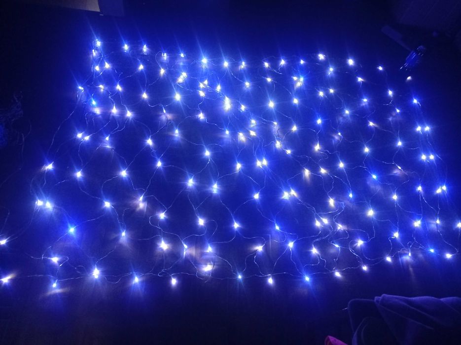 Kurtyna swietla swiateczna.