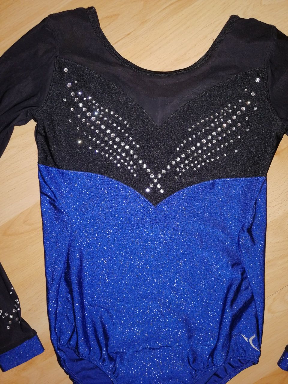 strój gimnastyczny body cyrkonie gimnastyka artystyczna 146-158cm