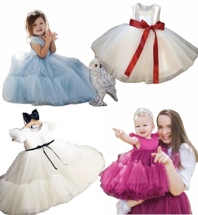 Святкові сукні на 1 рік (80 см)/різні кольори/святкова сукня/рочок