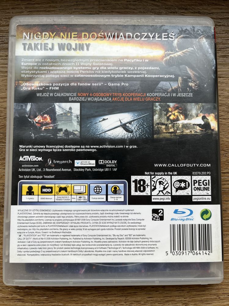 Call of Duty - World at wad na ps3 ( Polska wersja )
