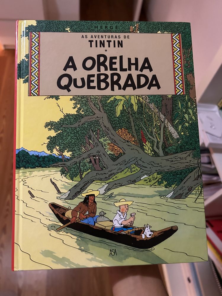 banda desenhada TINTIN a orelha quebrada