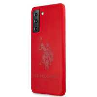 Etui U.S. Polo Assn. Silicon On Tone do Samsung Galaxy S21+ - Czerwone