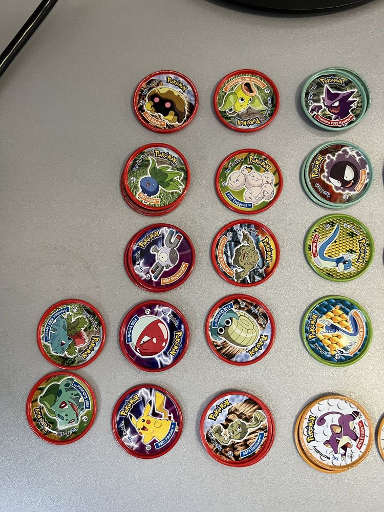 Metal tazo tazos pokemon 50/50