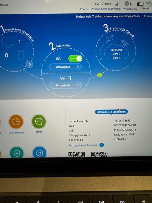 Router ZTE MC801A 5G biały