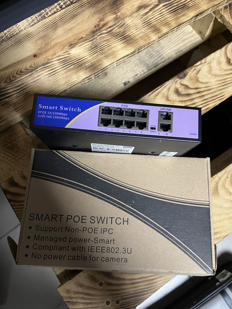 Комутатор сетевойPOE Green Vision GV-008-D-08+2PG