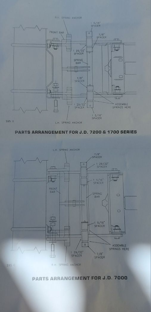 Комплект прижимний на секції сівалки Джон Дір серії 7200 і 1700