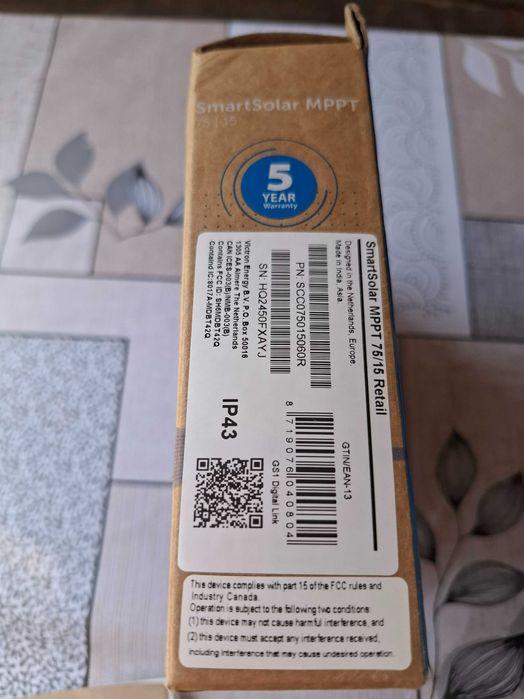 MPPT Smart Solar 75/15 da Victron NOVO, NUNCA USADO