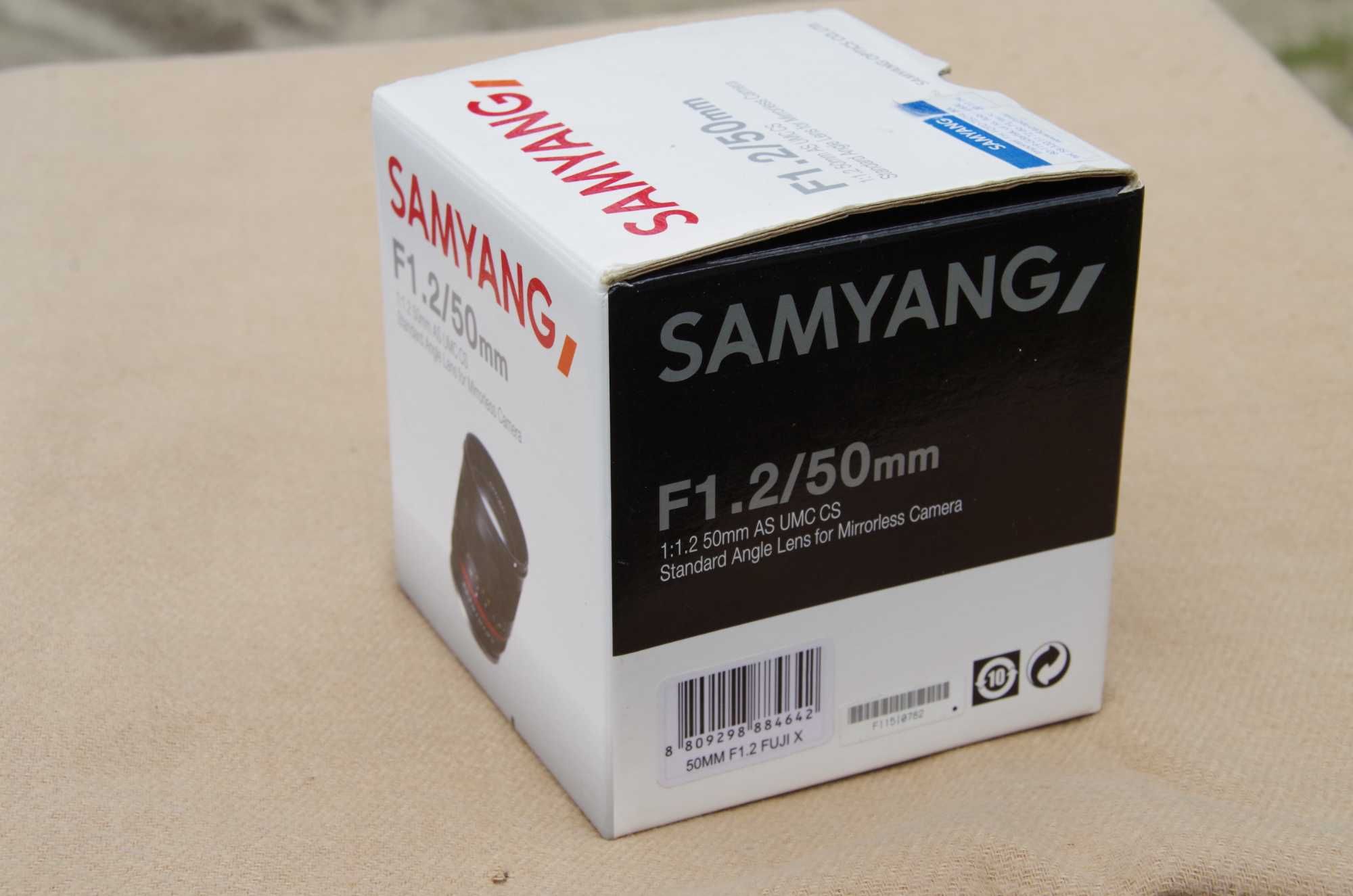 Obiektyw Samyang F 1.2/50  do  Fuji