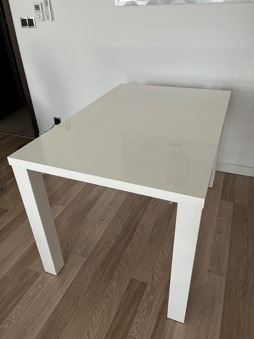 Stół do jadalni  rozkładany biały 140x80x75