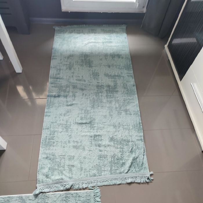 Dwa dywany Multidecor kolor turkusowy 230x140 i 140x70
