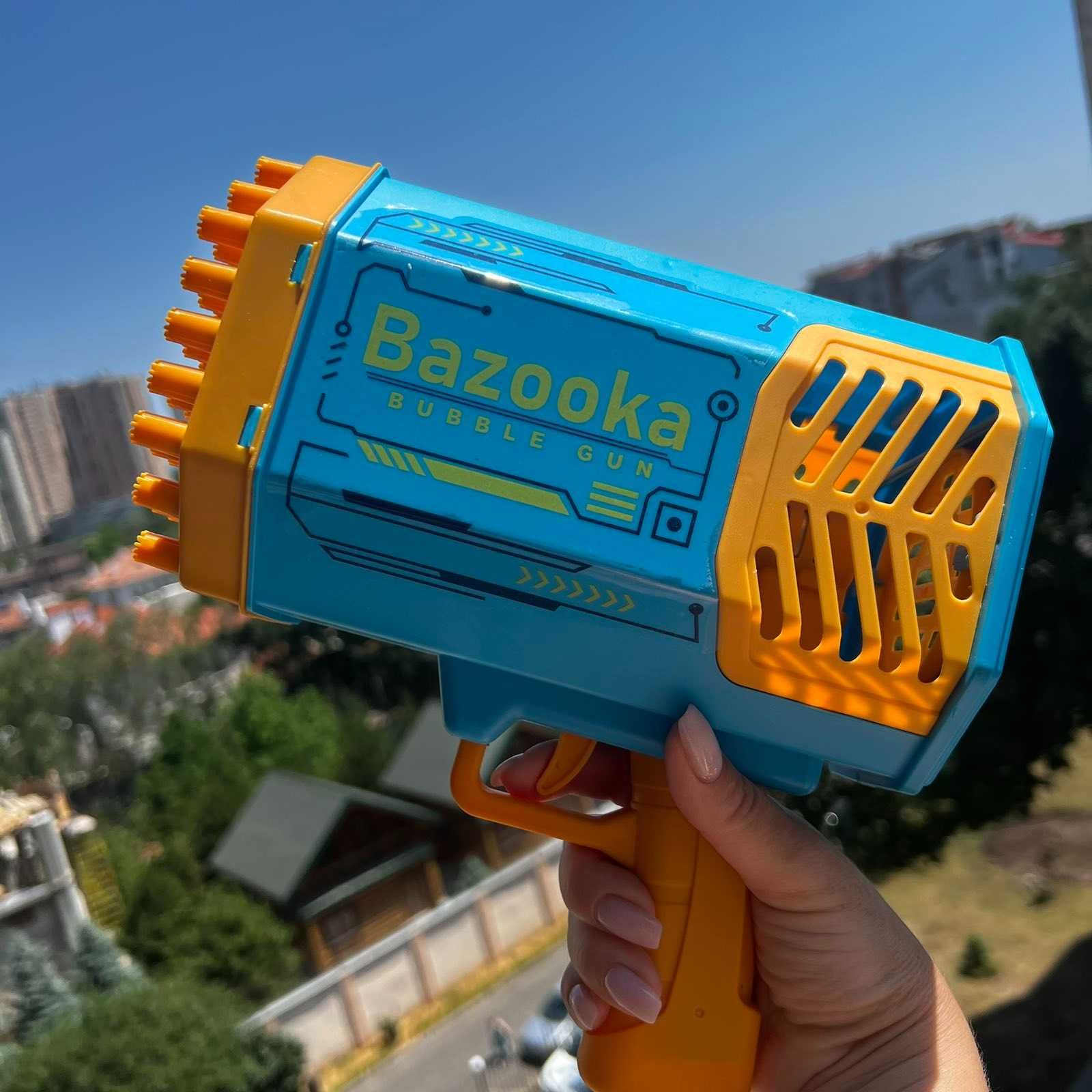 Пистолет генератор мыльных пузырей Bazooka Bubble Gun [пулемет базука]