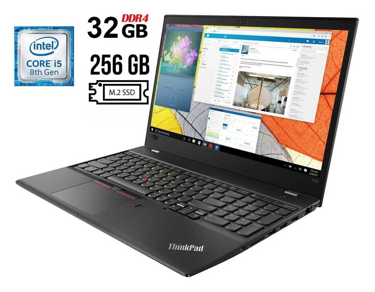 Ноутбук Lenovo ThinkPad T580 i5-8350U/32GB RAM/256 GB SSD NWMe/15.6"