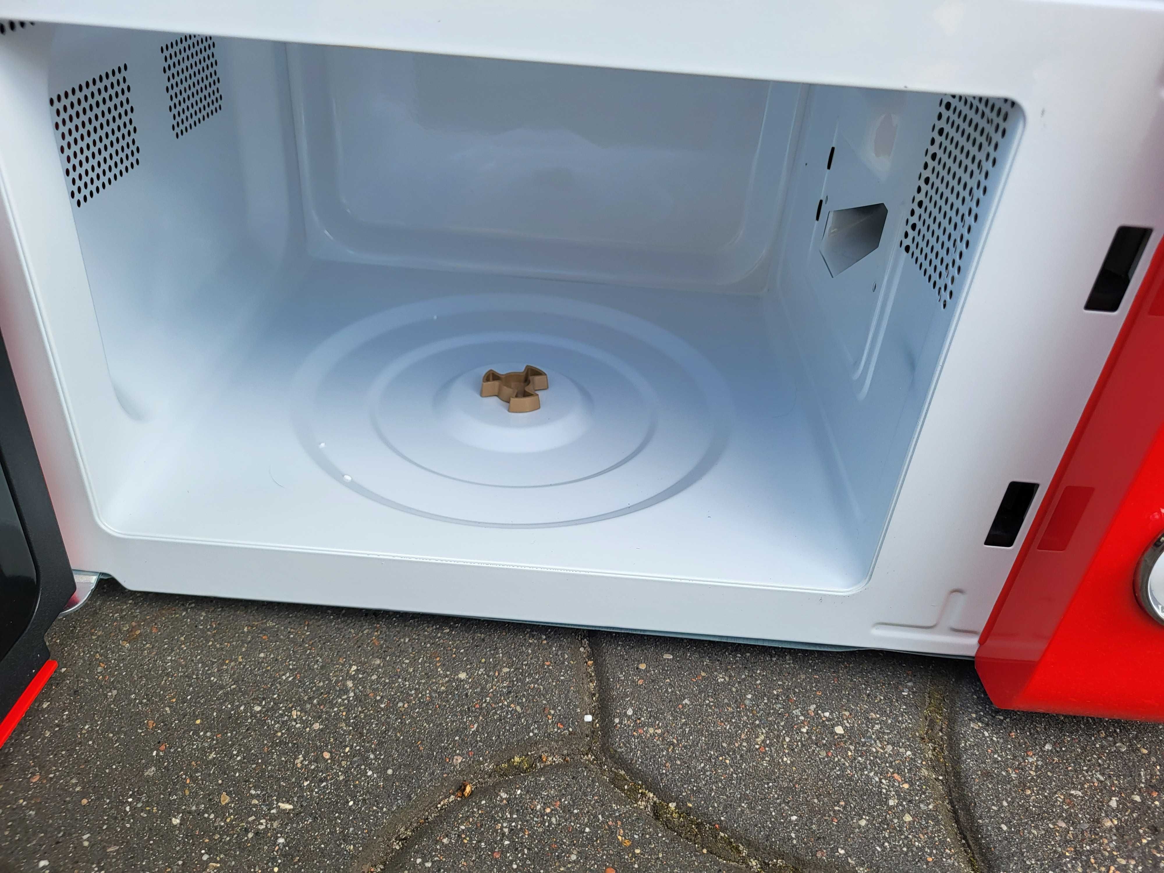 Nowa mikrofalówka Cecotec ProClean 3110 Retro Czerwona z grillem 700w