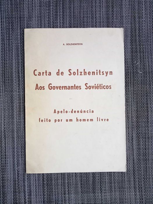 Carta de Solzhenitsyn aos Governantes Soviéticos (portes grátis)