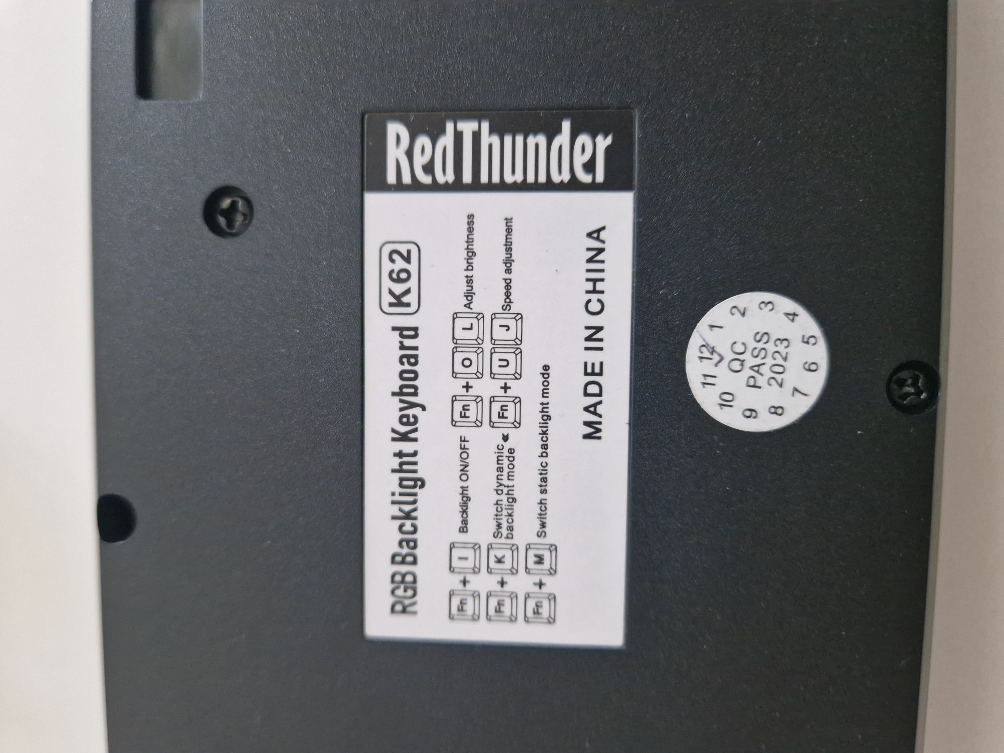 Zestaw klawiatura i mysz dla graczy RedThunder K62 DE
