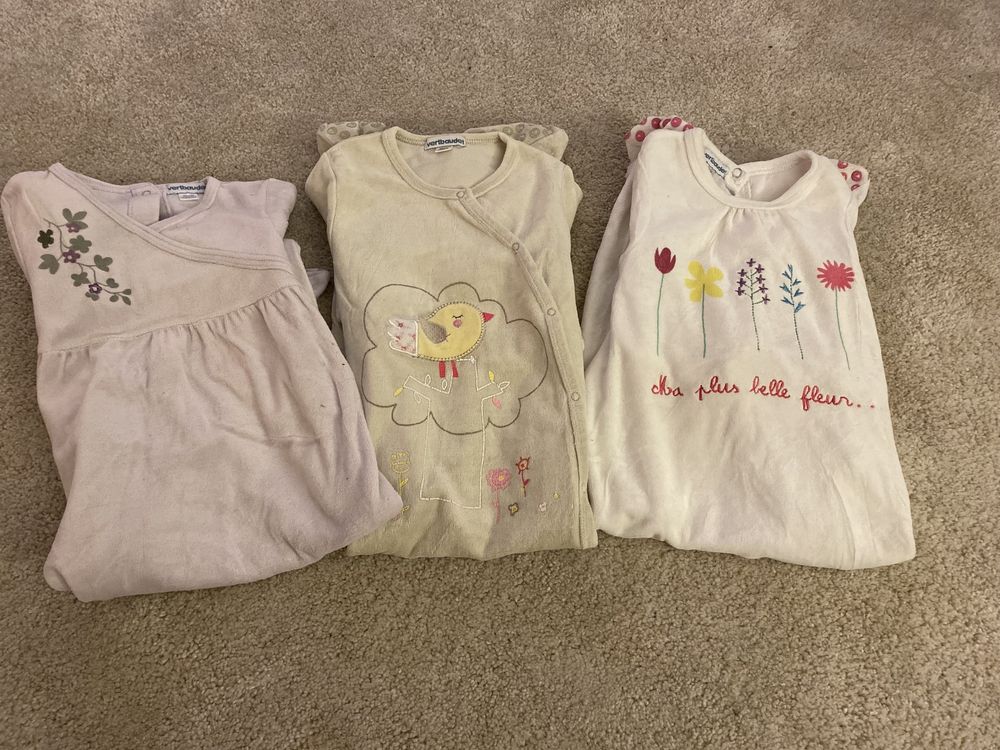 Conjunto 3 pijamas bebé, Vertbaudet, 24 meses