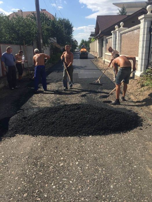 Асфальтирование,укладка асфальта,ямочный ремонт дорог,площадок,крошка