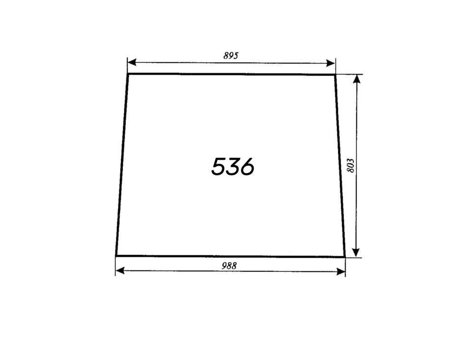 szyba przednia zetor nr 536