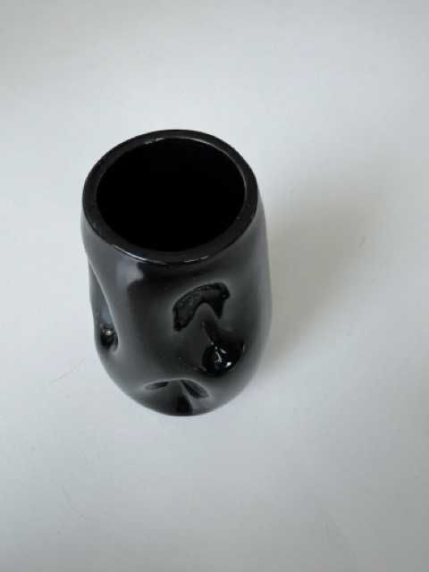 wazon Home&You darcos – czarna porcelana - nowoczesny