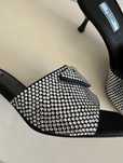 Prada Swarovski cristal mules klapki PRADA kryształki r.40