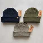 Шапка FJALLRAVEN Ovik Melange Beanie оригінал колір синій хакі сірий