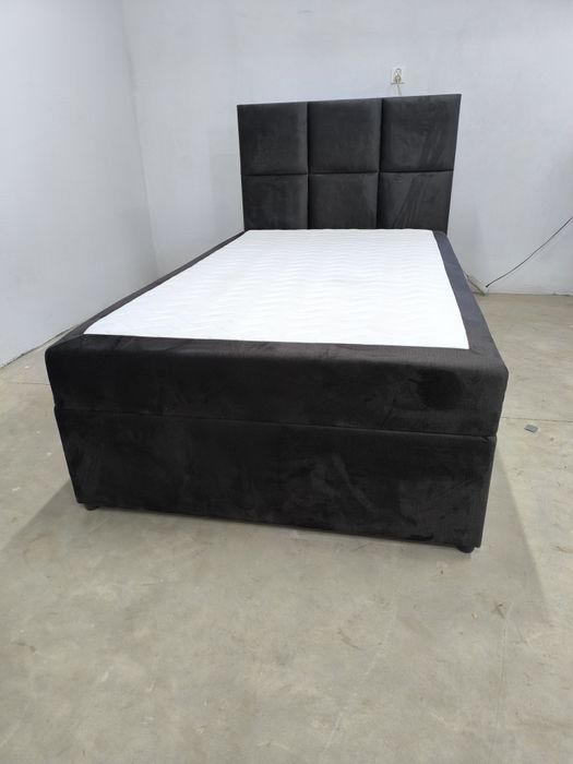 Łóżko Kontynentalne 120x200 pod Wymiar Z Materacem Glamour Pojemnik