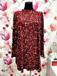 new look sukienka modny wzór kwiaty floral hit blog roz.44