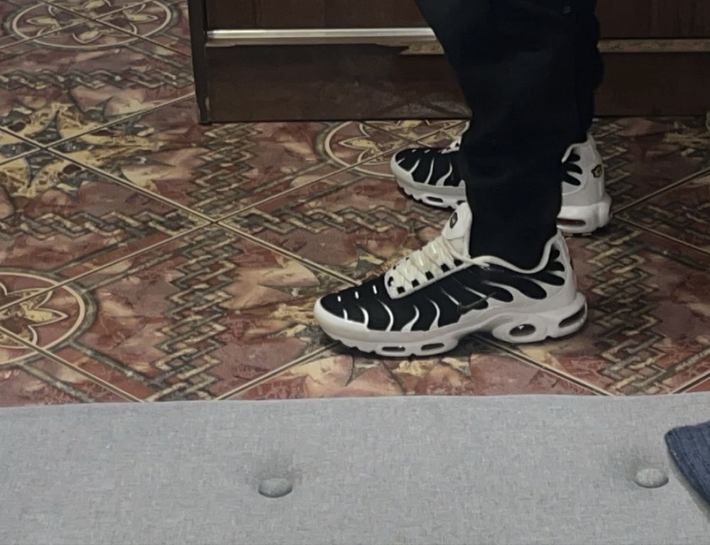 Nike Air Max Plus white black metallic pewter men’s