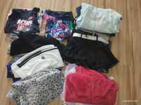 Dużo ubrań dla dziewczynki r 128 134 spodenki leginsy bluzy