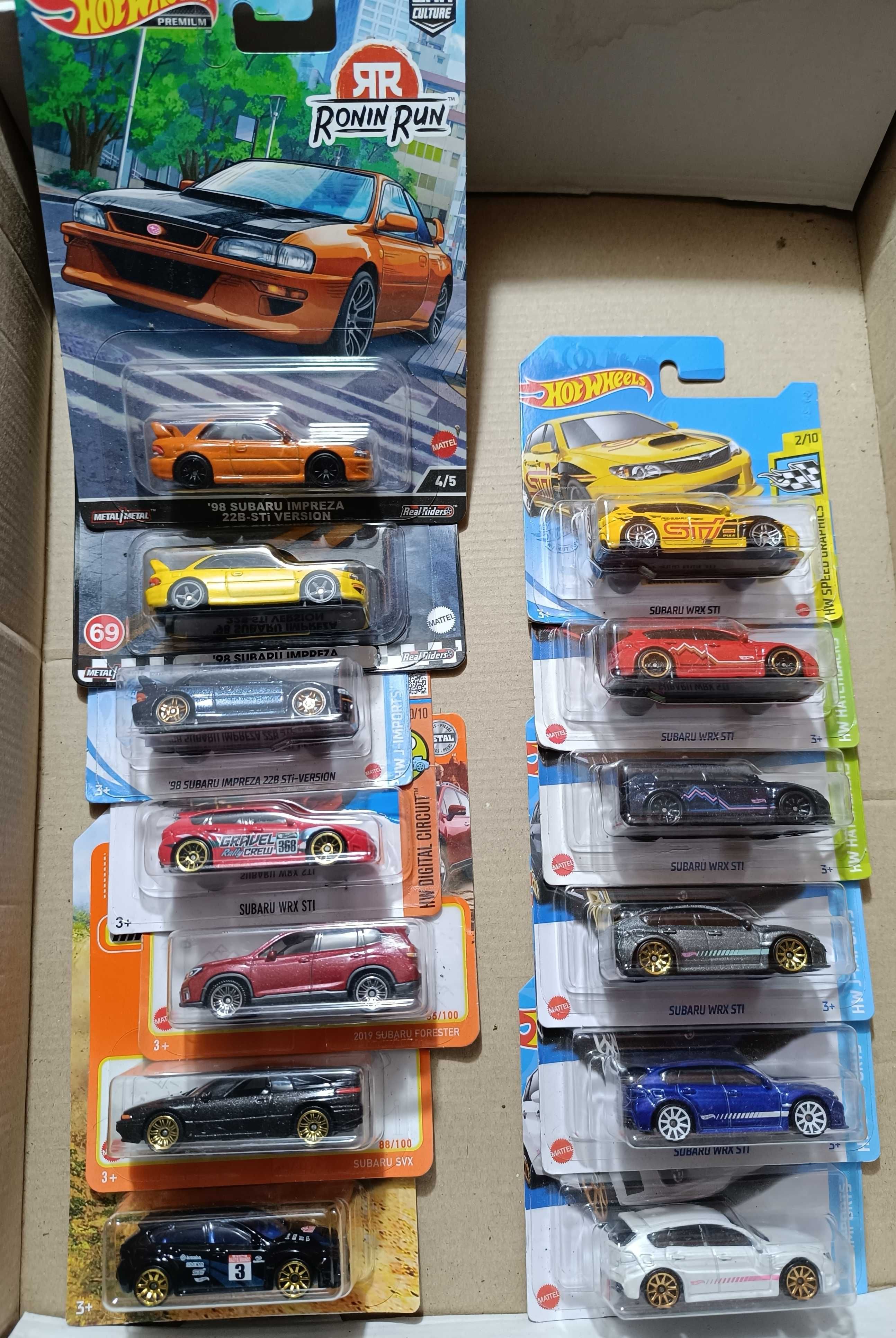 Hot Wheels Mazda & Toyota & Subaru & Acura & Datsun