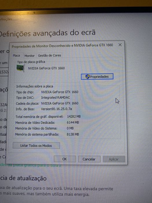 Monitor Samsung 70x40cm