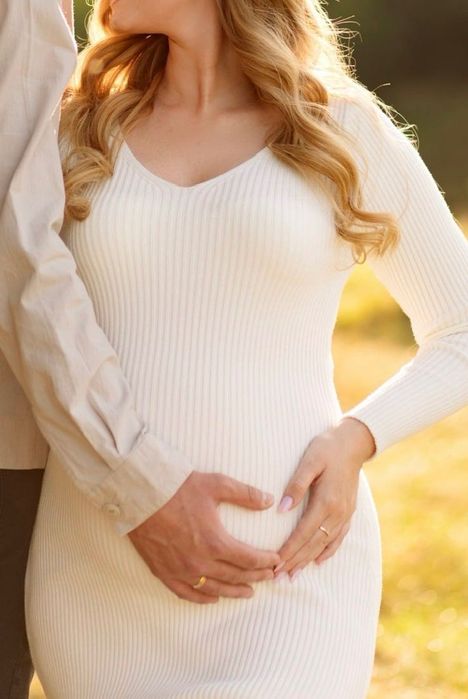 Сукня молочна в рубчик, приталена, С-Л